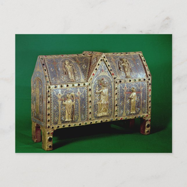 Reliquary chest of St. Calminius, Limoges Postcard (Front)