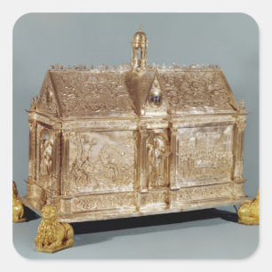 Reliquary chest of St. Macairius of Ghent, 1616 Square Sticker