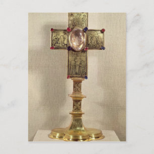 Reliquary cross of Pope Urban V  1368-78 Postcard