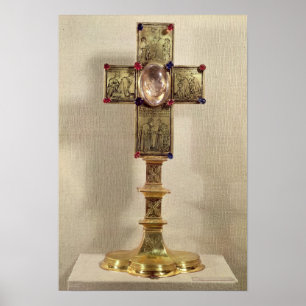Reliquary cross of Pope Urban V 1368-78 Poster