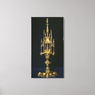 Reliquary Monstrance with piece of cross Canvas Print