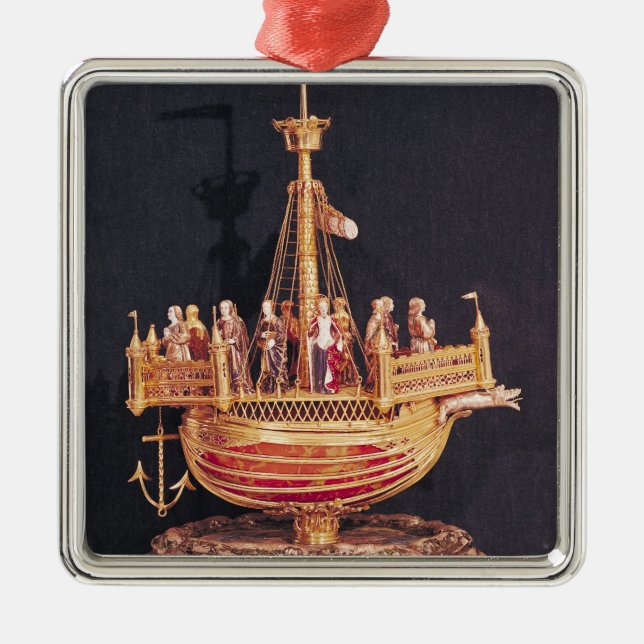 Reliquary of St. Ursula, 1574 Metal Tree Decoration (Front)