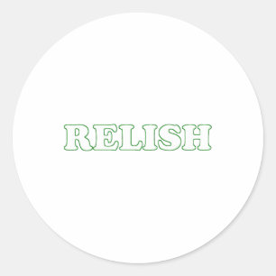 Relish Halloween Couples Costume Pretend I'm Relis Classic Round Sticker
