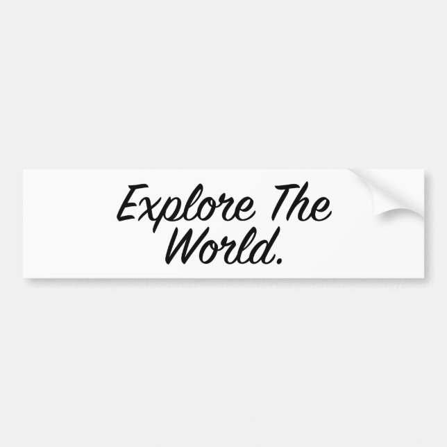 Relish The Journey - Black Script Bumper Sticker (Front)
