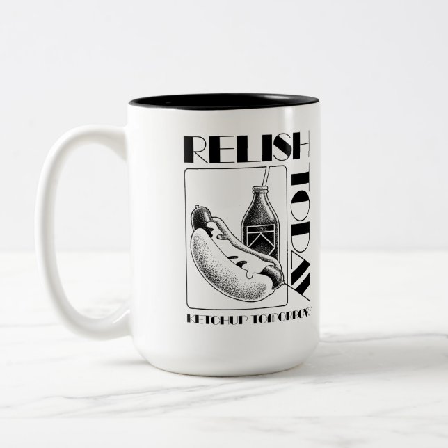 Relish Today Two-Tone Coffee Mug (Left)