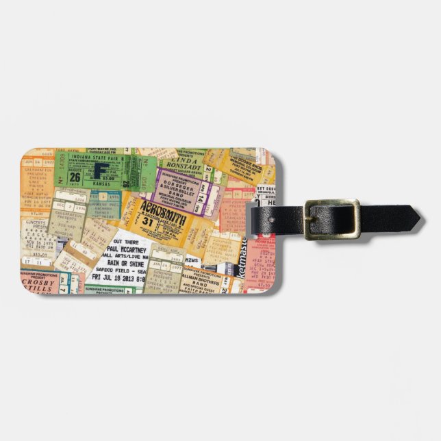 Reliving the Seventies Luggage Tag (Front Horizontal)