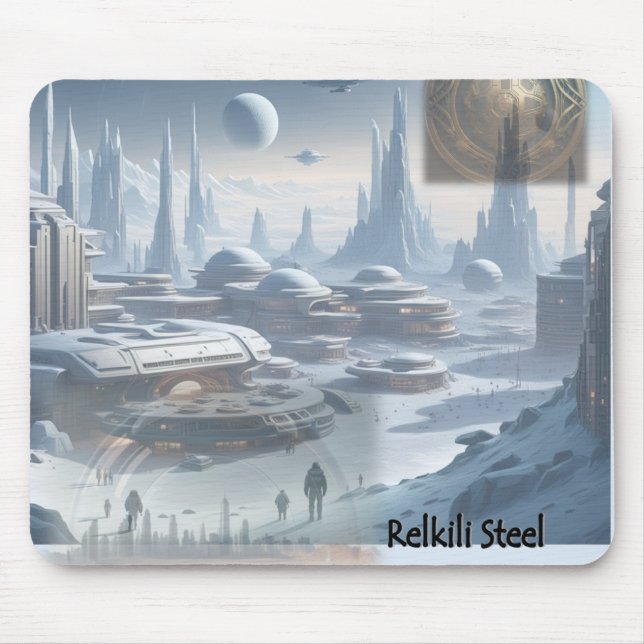 Relkili Steel Cover Art  Mouse Mat (Front)