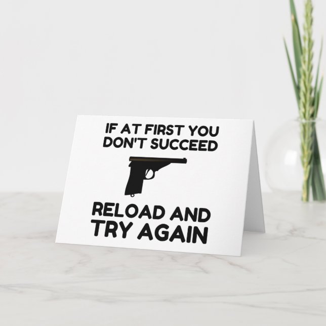 Reload Gun Holiday Card (Front)