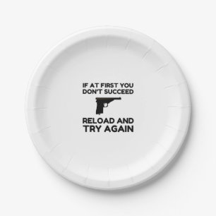 Reload Gun Paper Plate
