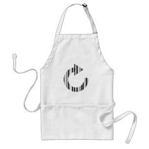 RELOAD ICON BAR CODE Computer Barcode Pattern Standard Apron