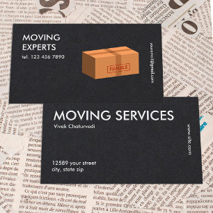 Relocation Moving Company Simple Premium Business Card