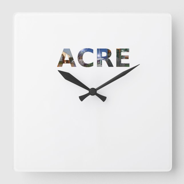 Relogio Acre Square Wall Clock (Front)