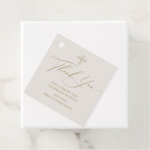 Relogious Thank you tags Communion marfil