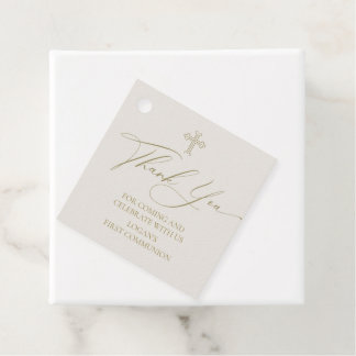 Relogious Thank you tags Communion marfil