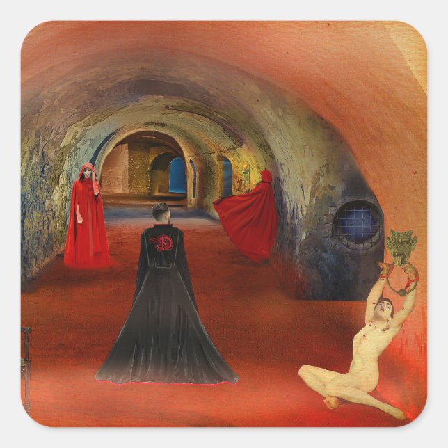 Reloj Cuadrado  Blood is Life Square Sticker (Front)