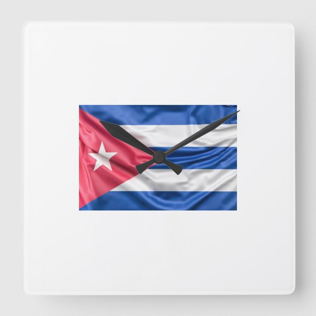 Reloj Cuba Square Wall Clock (Front)