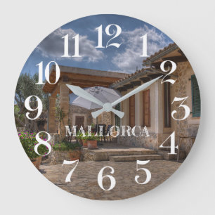 reloj de pared casa de campo en Mallorca Large Clock