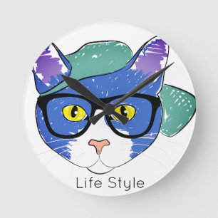 Reloj de pared Cats Round Clock