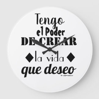 Reloj de Pared Motivacional Large Clock