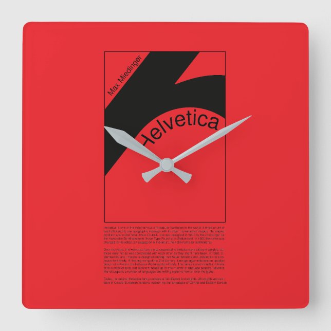 Reloj de pared square wall clock (Front)