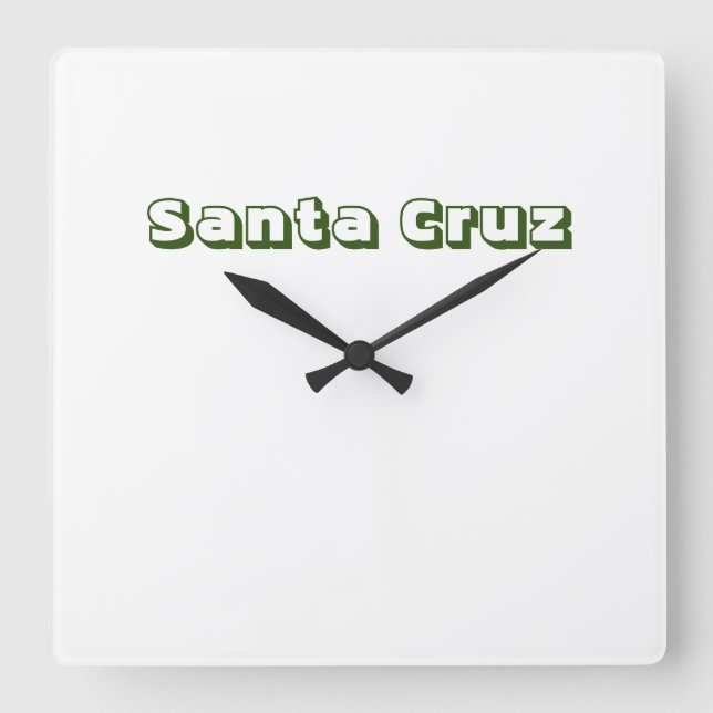 Reloj Santa Cruz Square Wall Clock (Front)