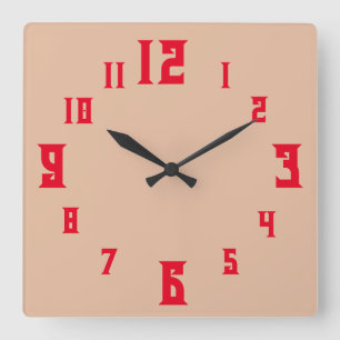 RELOJ SQUARE WALL CLOCK