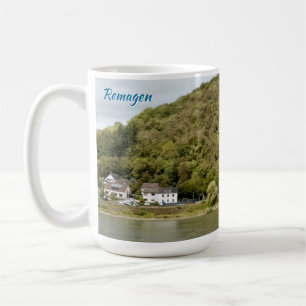 Remagen Rhine River Bridge Painting Effect Photo Coffee Mug