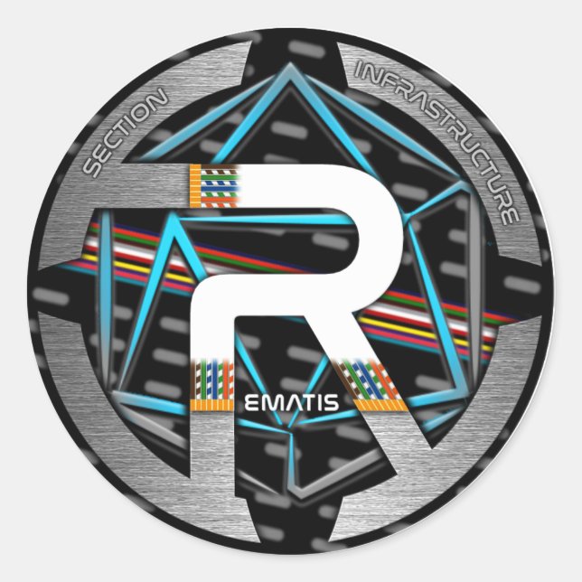 REMAINED AUTOCOLLANT CLASSIC ROUND STICKER (Front)