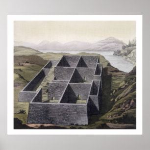 Remains of an Inca palace at Callo, Peru, from 'Le Poster