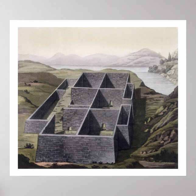 Remains of an Inca palace at Callo, Peru, from 'Le Poster (Front)