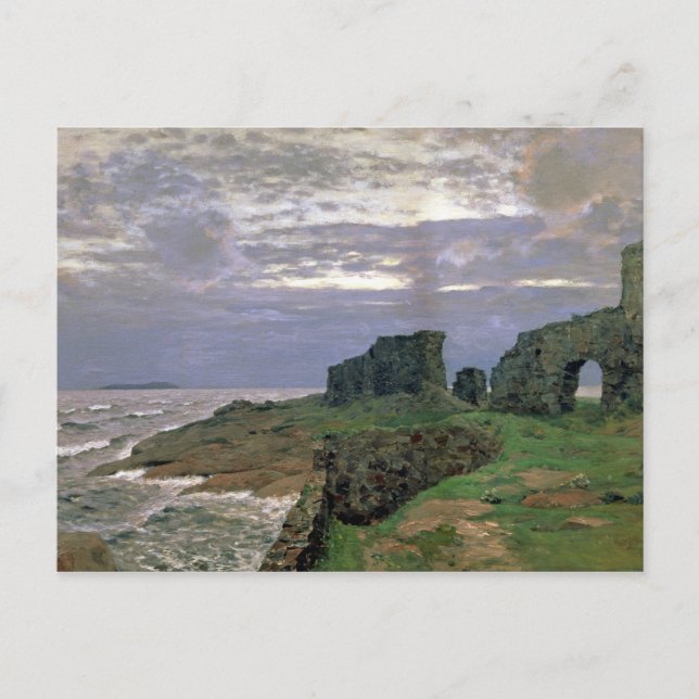 Remains of Bygone Days, Twilight, Finland, 1897 Postcard (Front)