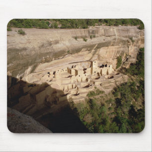 Remains of Pueblo Indian cliff dwellings Mouse Mat
