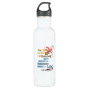 Remarkable LIFE Inspirational Illustrated quote 710 Ml Water Bottle