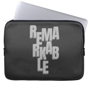 Remarkable Quote Motivational Inspirational Laptop Sleeve