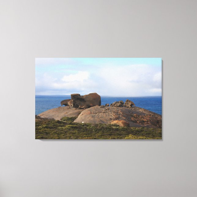 Remarkable Rocks – Sculpted Granite Wonders on Kan Canvas Print (Front)