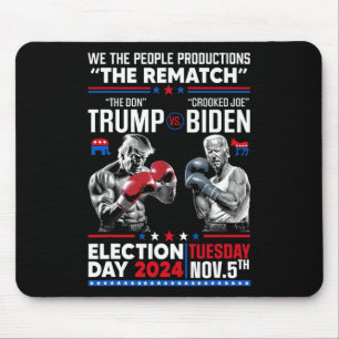 Rematch The Don And Crooked Joe Biden - Pro Trump  Mouse Mat