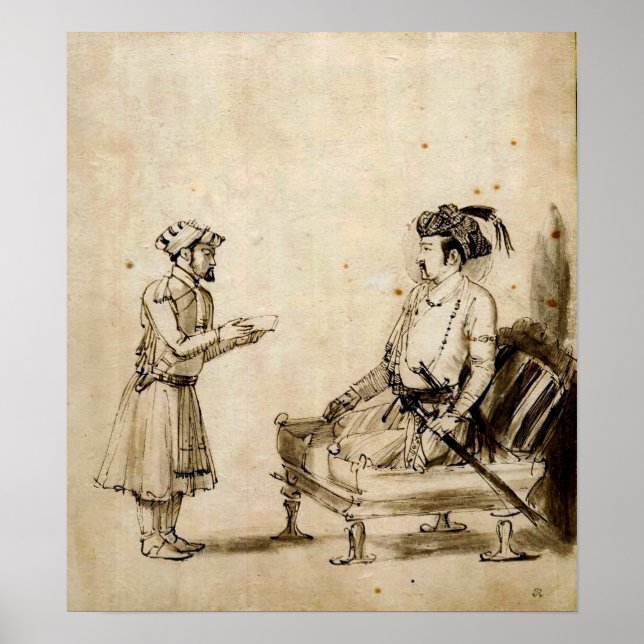 Rembrandt - A Mughal Nobleman  (Prince Daniyal) Poster (Front)