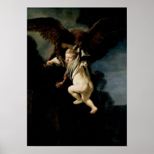 Rembrandt - Abduction Of Ganymede Poster