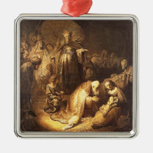 Rembrandt Adoration of the Magi Christmas Ornament