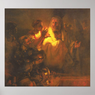 Rembrandt - Apostle Peter denied Christ Poster