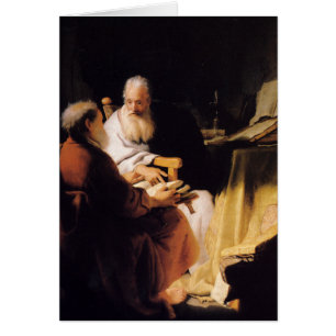 Rembrandt Art Painting Two Old Men Disputing