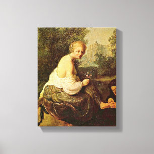 Rembrandt - Bathsheba seen by King David Canvas Print