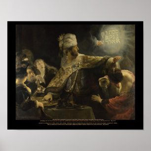 Rembrandt-Belshazzar Giant Canvas Reproduction Poster