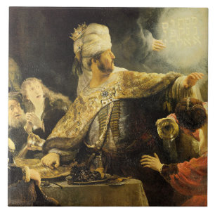 Rembrandt - Belshazzar's Feast, Tile