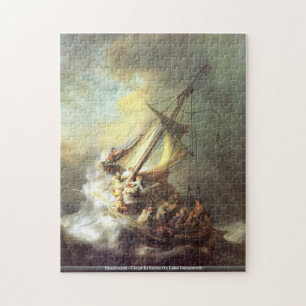 Rembrandt - Christ In Storm On Lake Genezareth puz Jigsaw Puzzle