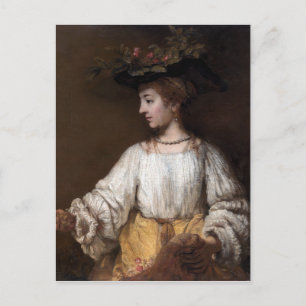 Rembrandt Flora Postcard