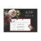 Rembrandt Floral Wedding response cards RSVP