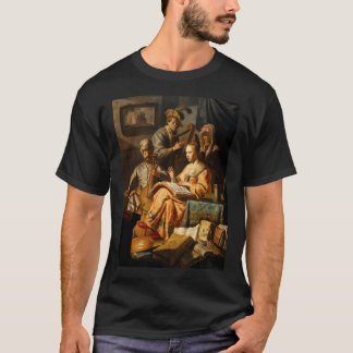 Rembrandt Harmenszoon Van Rijn The Music Party T-Shirt