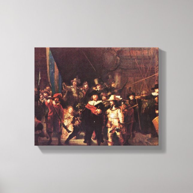 Rembrandt Harmenszoon van Rijn - The Night Watch Canvas Print (Front)