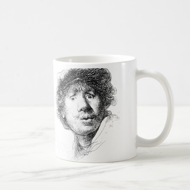 Rembrandt In the Morning Coffee Mug (Right)